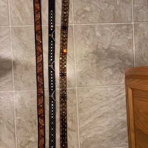 Lot of Western Bling Belts
